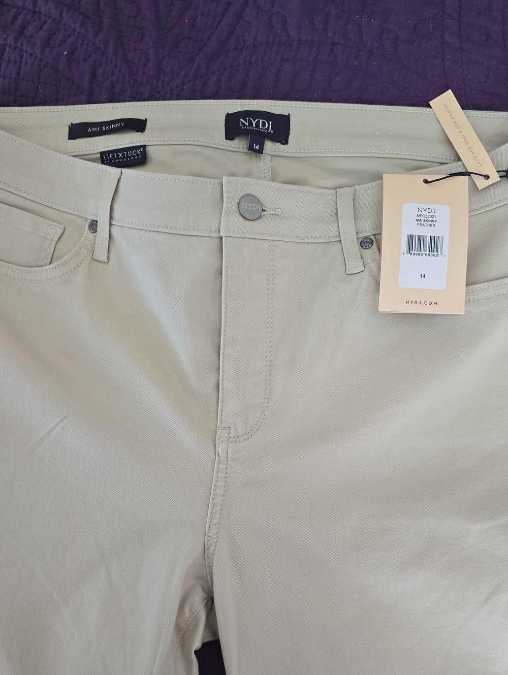 NYDJ Women's LiftTuck Ami Skinny Pants in Light Tan